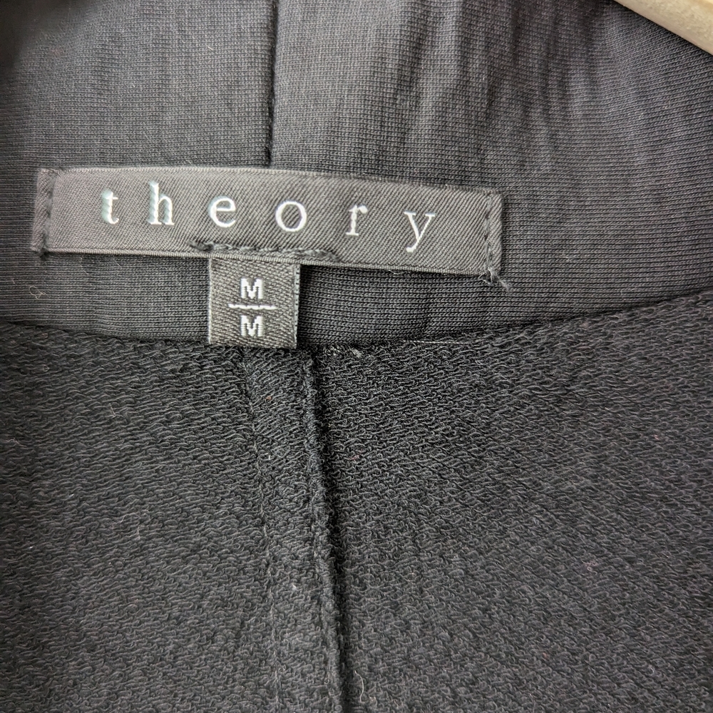 Theory Draped Open-Front Jacket Cardigan, Cotton … - image 5